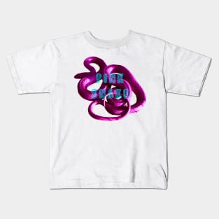 Pink Snake Kids T-Shirt